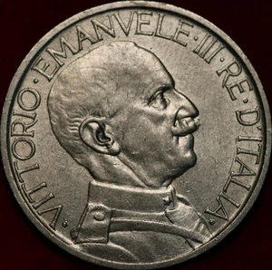 1923 Italy 2 Lire Stainless Steel Foreign Coin - Picture 1 of 2