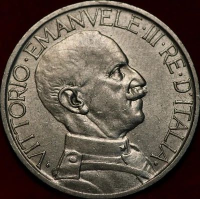 1923 Italy 2 Lire Stainless Steel Foreign Coin - Image 1 of 2