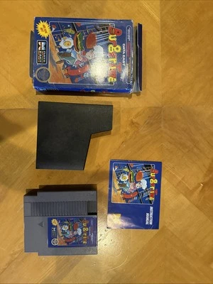 BurgerTime Nintendo NES Authentic Game Cartridge 1987, CIB, TESTED - Image 1 of 4