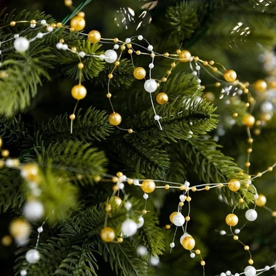 Perlen Perlen Girlande Dekoration für Weihnachtsbaumkranz DIY Urlaub Gebrauch - Bild 1 von 4