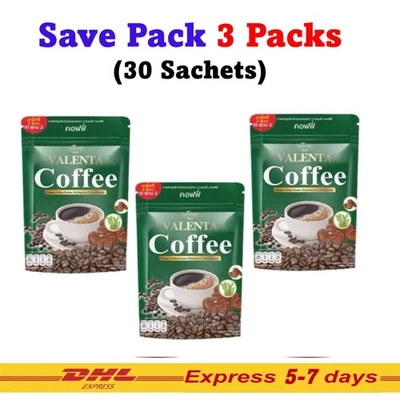 3x Valenta Café Instantáneo Quema Intensa Dieta Pérdida de Peso Alta Fibra Sin Azúcar  Foto 1 de 4