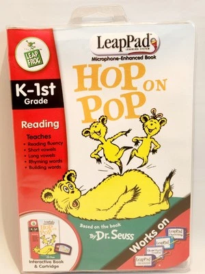 NEW - LeapPad Learning System Hop On Pop Dr Suess K-1st  Book & Cartridge - Image 1 of 4