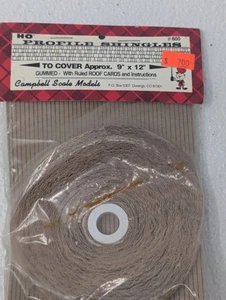 Campbell Scale Models HO Profile Shingles - 800 - warped packaging see pics! - Picture 1 of 4