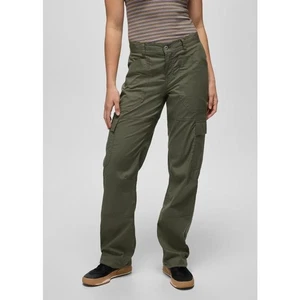 Prana Palisades Ripstop Utility Pant Womens 8 Rye Green 31" Relaxed Fit Straight - Picture 1 of 13