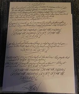 SCOTT IAN (Anthrax) SIGNIERTES 8X10 FOTO AUTOGRAMM & Handtext - Indianer, mehr- neuwertig - Bild 1 von 2