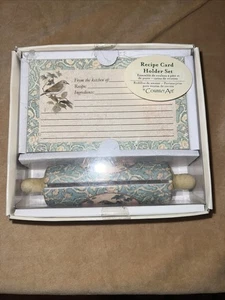 Set porta ricette Rolling Pin design uccellino di "Counter Art" in scatola originale - Foto 1 di 7