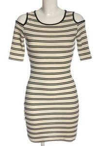 MANGO Mini vestido Mujeres Talla EU 36 crema-negro look casual - Imagen 1 de 5