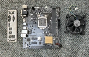 Carte mère ASUS H110M-R - LGA 1151 - MicroATX - Bouclier E/S et refroidisseur CPU - Photo 1/6