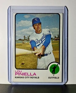 Lou Piniella 1973 Topps MLB #140 Card Kansas City Royals - Picture 1 of 2