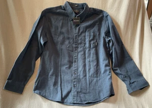 Eddie Bauer Classic Fit Button Down blau Chambray Fischgrät Hemd Herren XL neu mit Etikett - Bild 1 von 4
