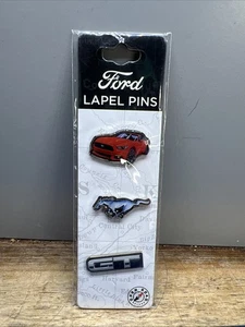 Ford Mustang 3-Piece Collector Pin Set - Official Licensed Open Road Lapel Pins - Picture 1 of 3