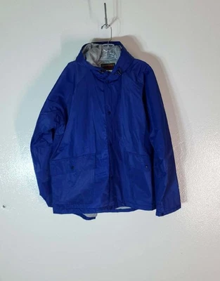 Chaqueta Stearns Para Hombre Grande Azul DryWear Con Capucha Impermeable Nylon Lluvia Con Capucha Cremallera Foto 1 de 4