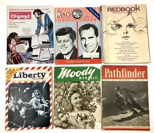 Lot of 6 Vintage Magazines – Redbook, Pathfinder, Liberty, Moody Monthly & More - Picture 1 of 15