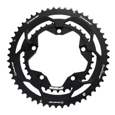 FSA Powertap C1 Double Chainring - 5 Bolt - 110 BCD - 50/36T or 53/39T or 52/36T - Image 1 of 2