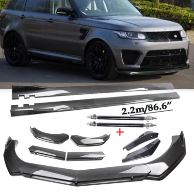 For Land Rover Range Rover Side Skirt Carbon Fiber Front Bumper Rear Lip Spoiler - Imagem 1 de 4