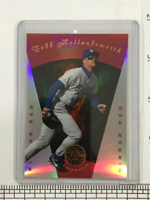 Espejo rojo certificado Todd Hollandsworth 1997 #82, Dodgers Foto 1 de 2