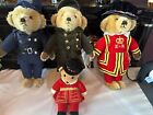 Lot Of (4) merrythought cheeky teddy bears. 2X Royal Guard, Police And Bellhop