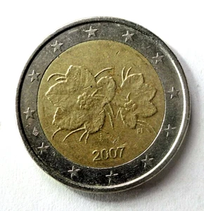 Münze 2 EURO € Finnland 2007 Kursmünze Umlaufmünze - Bild 1 von 2