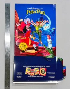 Disney PETER PAN Video Counter Standup / Standee Nabisco - UNUSED - Picture 1 of 9