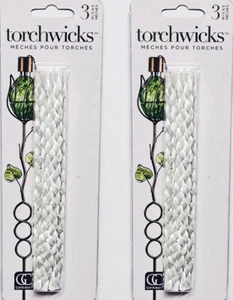 Tiki Torch Fiberglas 8" Ersatz Dochte - Neu im Karton - 2 Packungen mit 3 Dochten - Bild 1 von 5