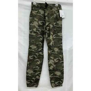 NWT Univibe Boys XL Cargo Joggers Green Camouflage - Picture 1 of 6