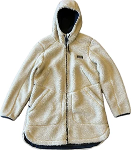 Women's Mountain Extra-Plush Sherpa Fleece Coat Size L Natural Color - Picture 1 of 2
