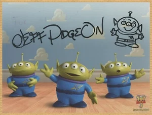 Jeff Pidgeon - Rare signed photo with original Pixar sketch - Toy Story 3 - COA - Picture 1 of 1