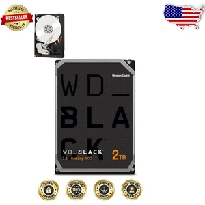 High-Speed 2TB WD Black SATA Hard Drive - 7200 RPM for Enhanced PC Performance - Picture 1 of 3