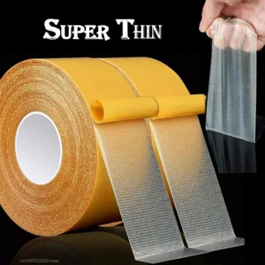 Super Thin Strong Fixation Double Sided Adhesive Tape Heavy Duty Translucent Mes - Picture 1 of 15