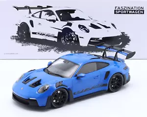1/18 Porsche 911 992 GT3 RS 2023 Blue with Black Rims by Minichamps 153062233 - Picture 1 of 3