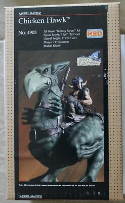 Jimmy Flintstone's Chicken Hawk Testors Model Master 1/8 Scale Resin Figure Kit  - Image 1 of 4