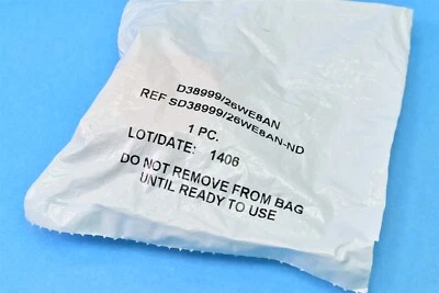 Amphenol Aerospace D38999/26WE8AN - 8 Position Circular Connector Plug Housing - Image 1 of 2