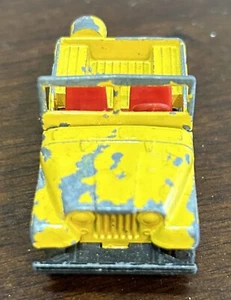 Vintage Lesney Matchbox Jeep 4x4 72b Yellow England 1966 - Picture 1 of 3