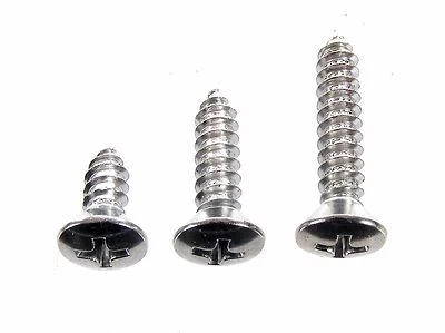 Tornillos interiores AMC - #10 x 1/2" a 1" de largo - #10 cabeza ovalada - 75 piezas (25ea)- #358 Foto 1 de 4