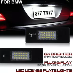 2x Error Free 24 LED LICENSE PLATE LIGHT FOR BMW Z4 E81 E63 E64 E87 E85 E86 M6 - Picture 1 of 8