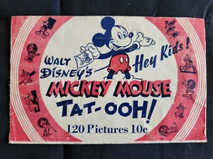Walt Disney 1940's Mickey Mouse Tat-Ooh! Temporary Tattoos Book - Unused - Picture 1 of 10
