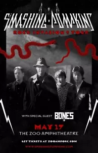 Smashing Pumpkins Zoo Anfiteatro Poster Concerto 11 X 17 Incorniciato - Foto 1 di 2