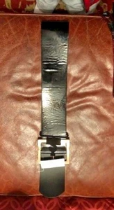 NUEVO CON ETIQUETAS CINTURÓN SANTA NEGRO CON HEBILLA DORADA POR ICING - Imagen 1 de 3