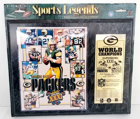 NFL 1997 Green Bay Packers Super Bowl XXXI "World Champions" 15x12" Wood Plaque Cover