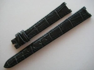 GENUINE Tudor Ladies WATCH BAND STRAP BLUE EMBOSSED LEATHER 13 x 10 mm UNWORN - Picture 1 of 12