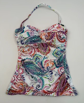 Traje de baño Lauren Ralph Lauren para mujer de una pieza halter cachemir talla 2 nuevo con etiquetas Foto 1 de 4