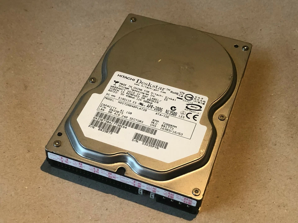 XEROX  Hard Disk HDS728040PLAT20  0A33073 - Image 1 of 1