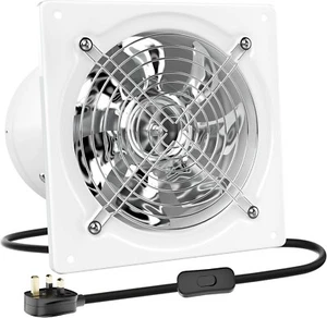 150mm Kitchen Exhaust Fan 525m³/h Stainless Steel Ventilation Fan with UK Plug L - Picture 1 of 6