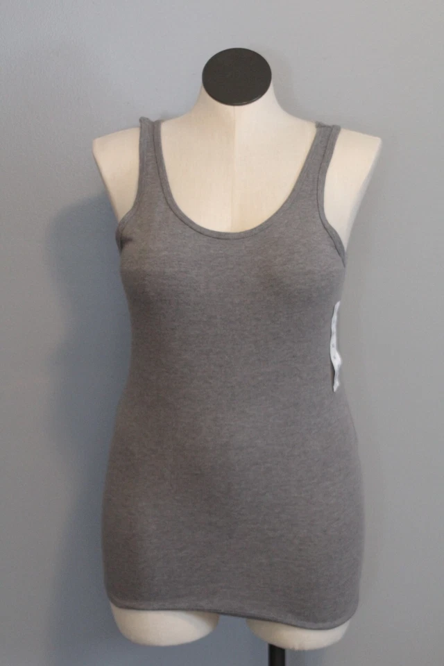 So Favorite Tank Scoop Neck Cotton Blend Fitted Red Small S