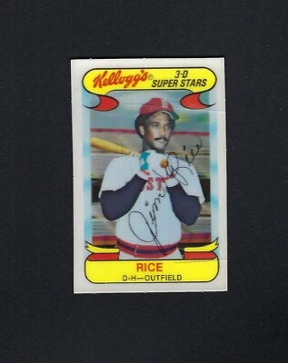 1978 Kellogg's #49 JIM RICE Red Sox (Cracks) oddball Kelloggs - Image 1 of 2