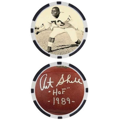 Art Shell SIGNED Poker Chip #6 - Top 100 NFL Football Player - Image 1 of 2