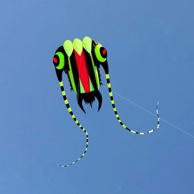 MARKENLOS Trilobite Kite 30 m Line Polyester riesiger Easy Flyer für Park Courtyard