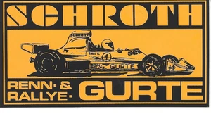 Aufkleber SCHROTH Renn & Rallye Gurte 17 x 9cm - Bild 1 von 1