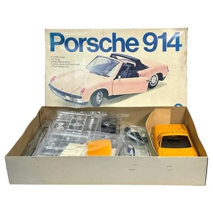 Entex 1/20 Porsche 914 Kit # 9023 Complete Ultra Rare Vintage Plastic Model Kit - Picture 1 of 3