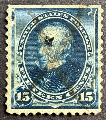 US 1890 Sc# 227 Used Stamp Henry Clay - Image 1 of 2